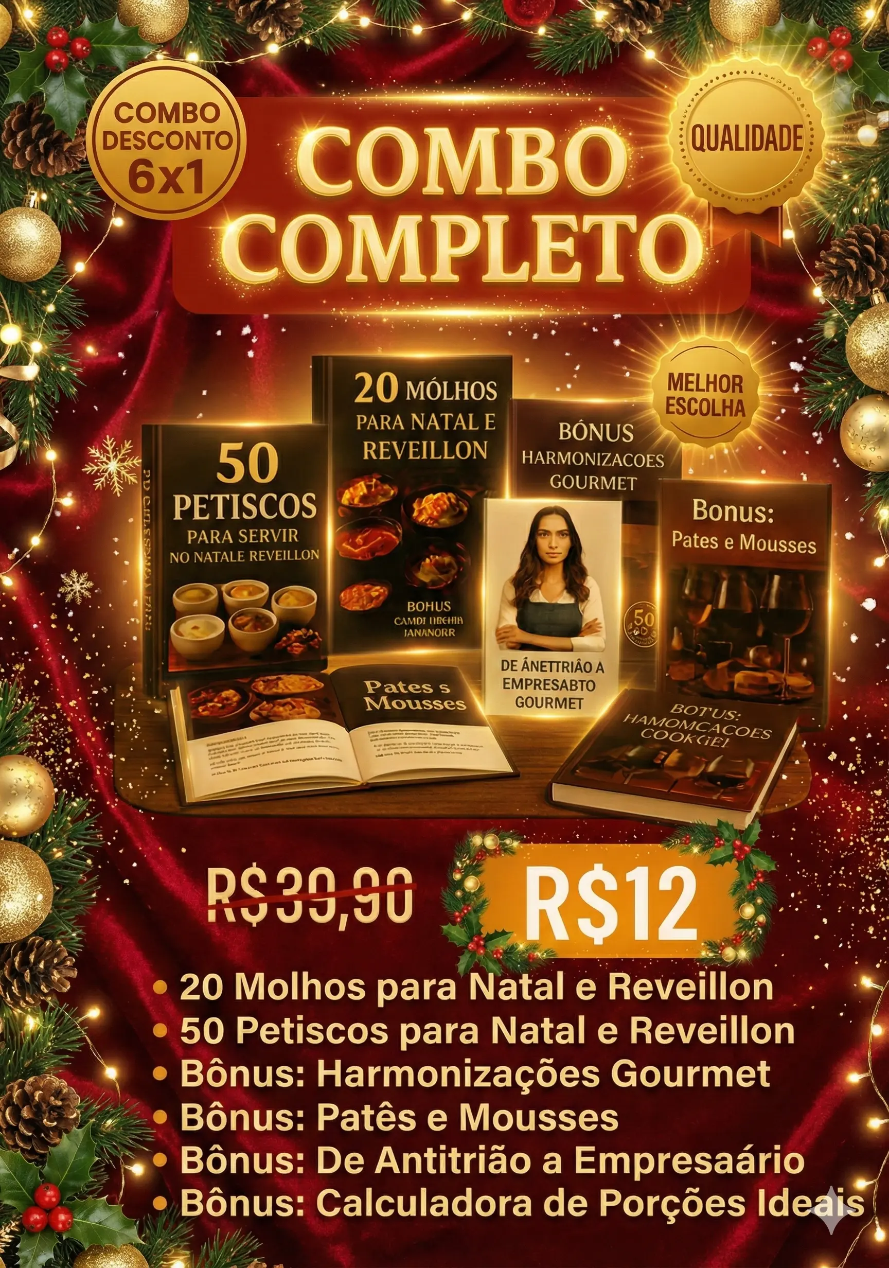 Oferta completa do Mapa dos Petiscos com +160 receitas, bônus exclusivos e garantia de 7 dias